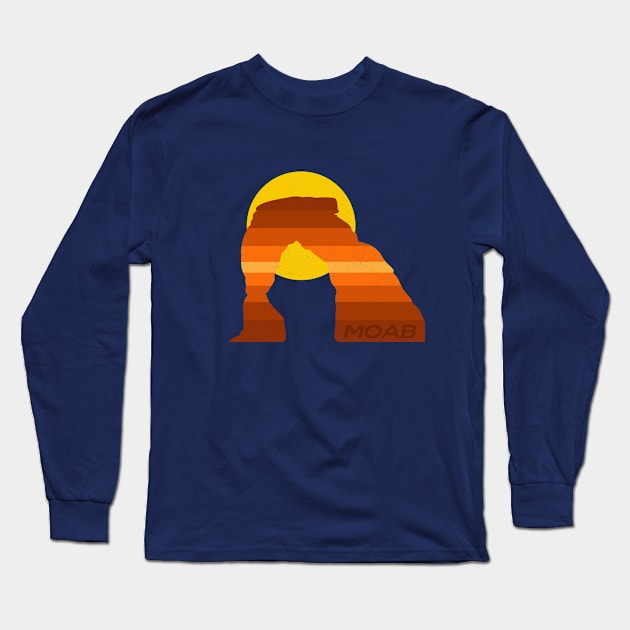 Retro Moab Long Sleeve T-Shirt by LocalZonly